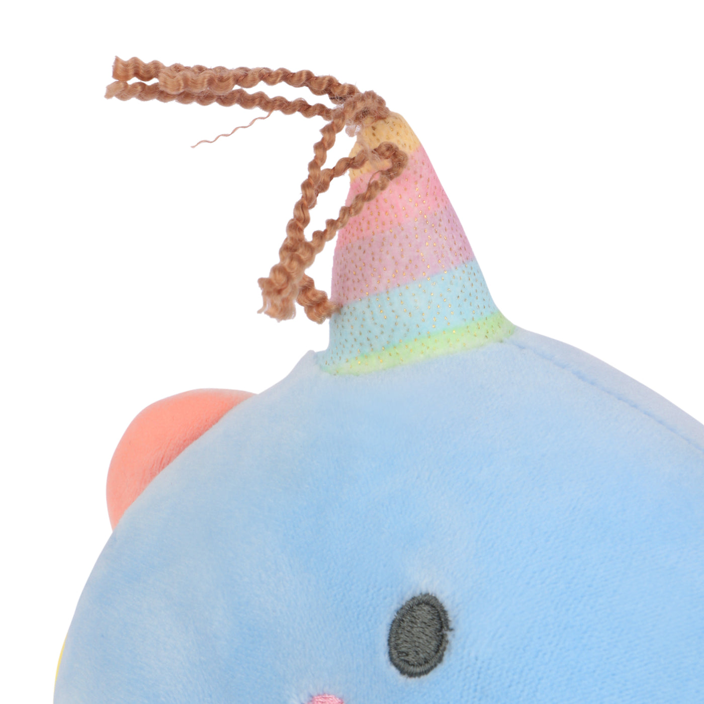 Blue Rainbow Rex - Unicorn Dinosaur Plush Toy