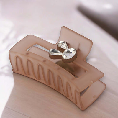 Brown Korean Small Bunny Hair Clutcher