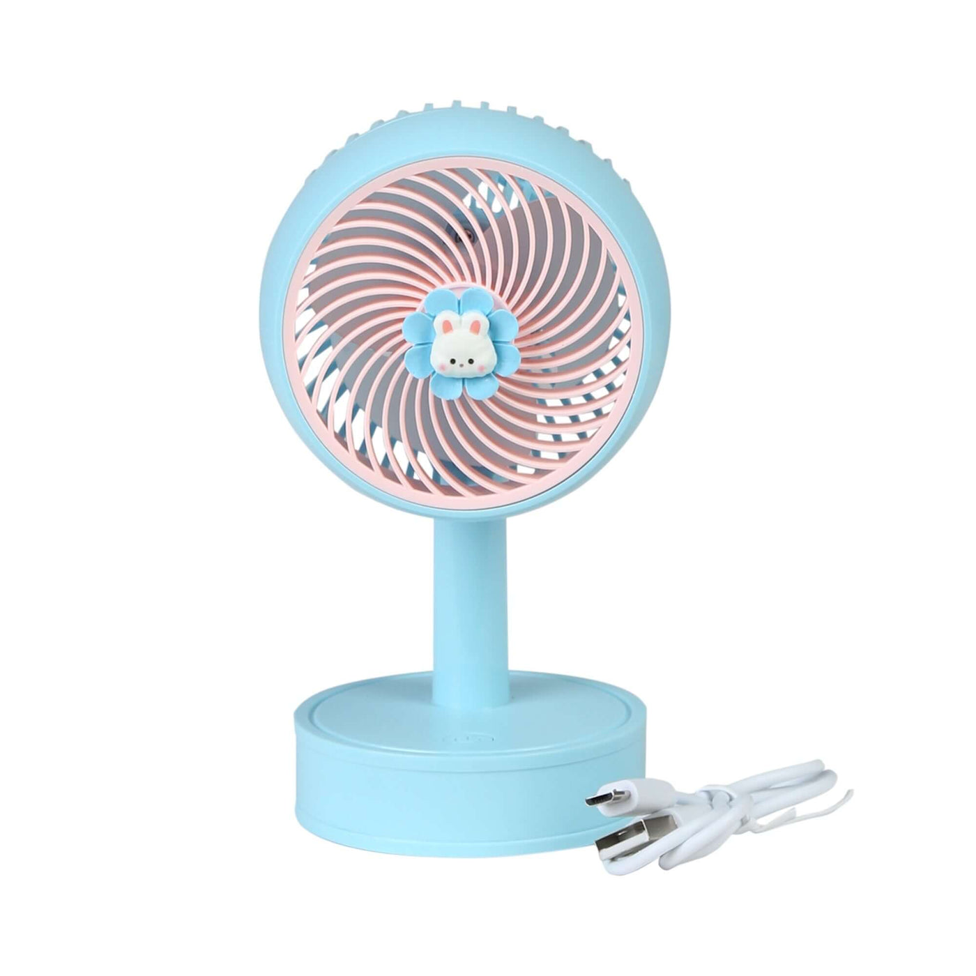 Cute Breeze Handheld Electric Fan - Blue