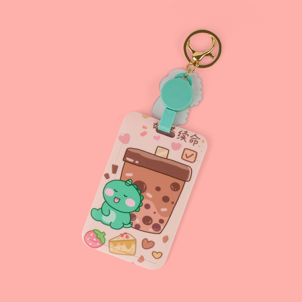 Boba Holiday Dino - ID Tag