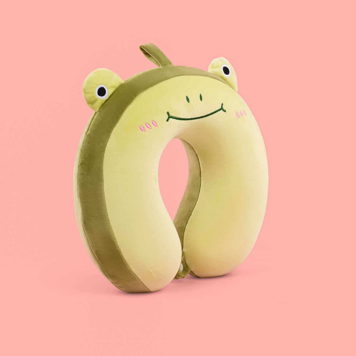 Peppy Frog U Pillow- Green