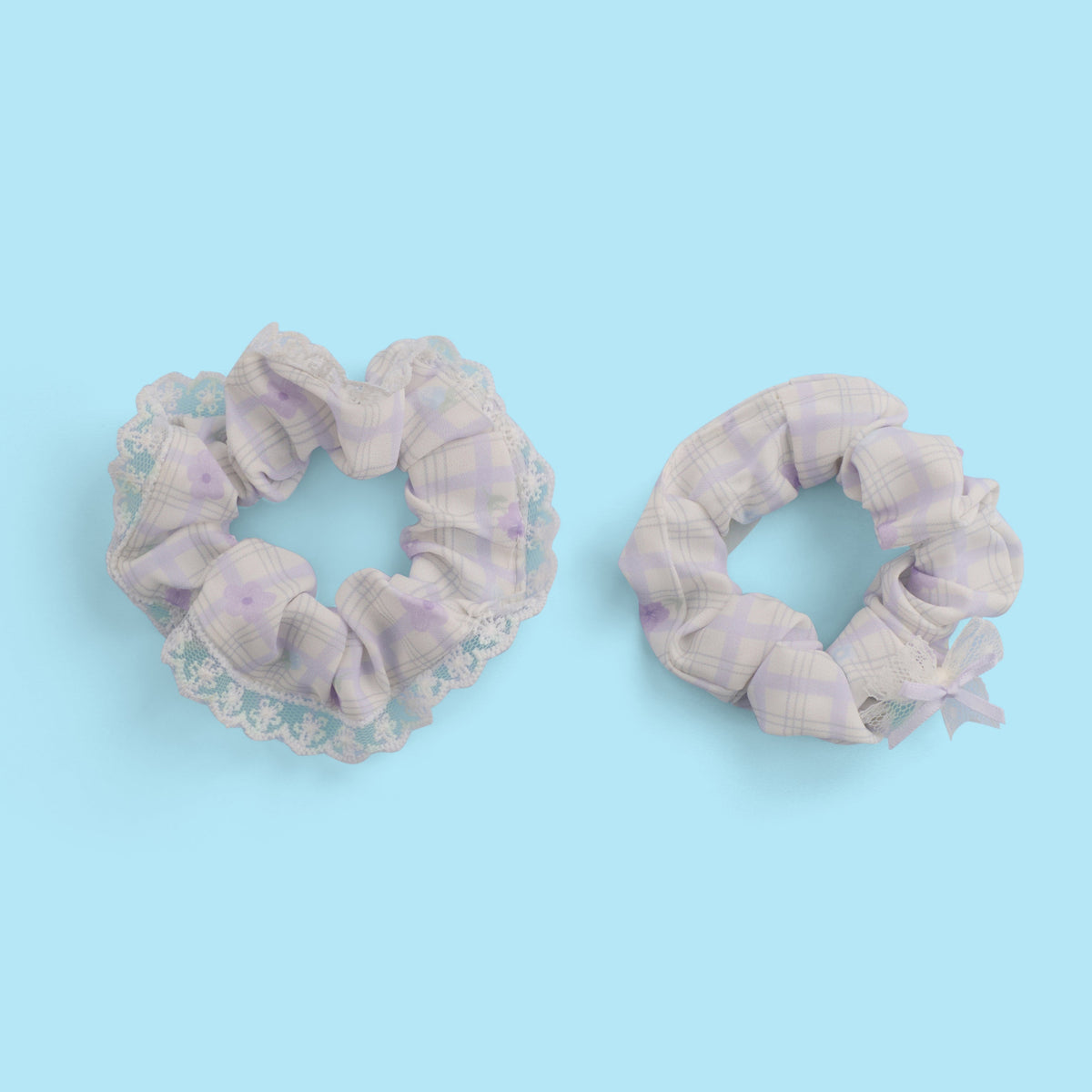 Lilac Blossom Scrunchie - Pack of 2