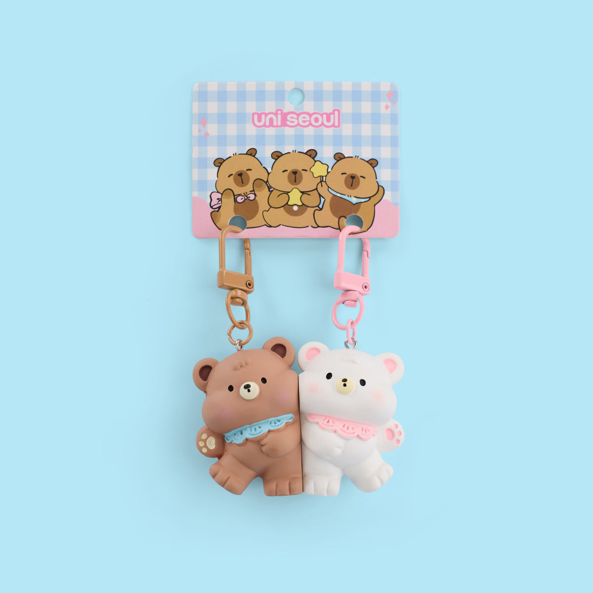 Bear Hug Pals Resin Keyring