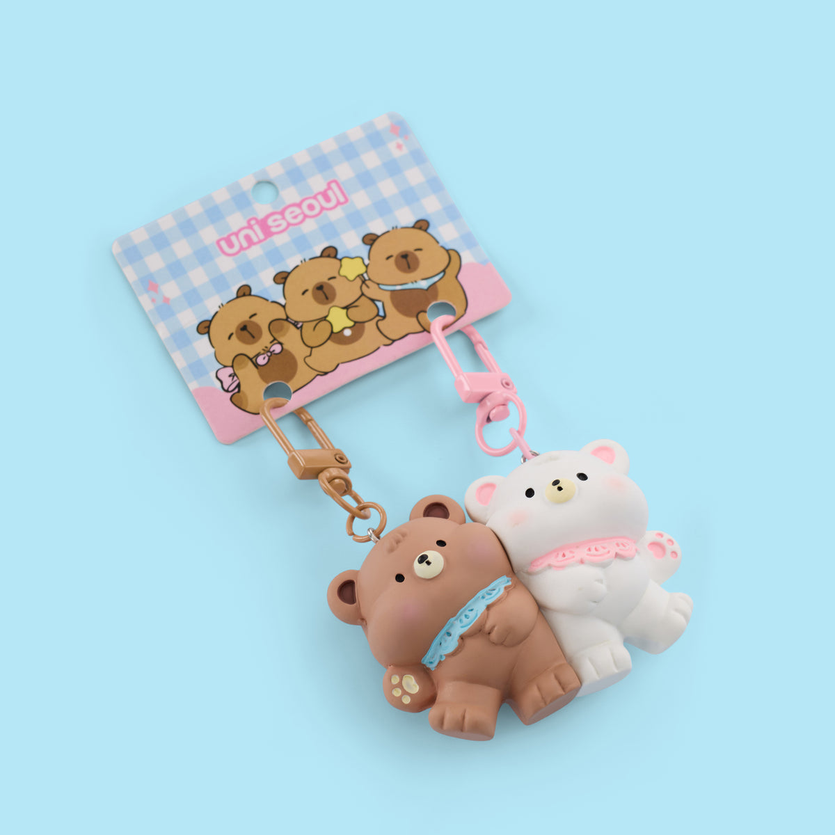 Bear Hug Pals Resin Keyring
