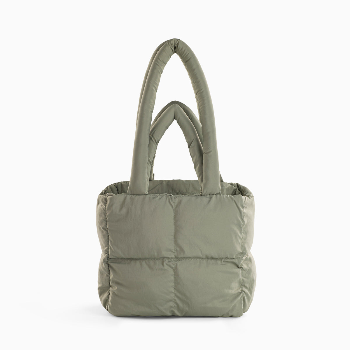 Puffed Tote Bag Olive green