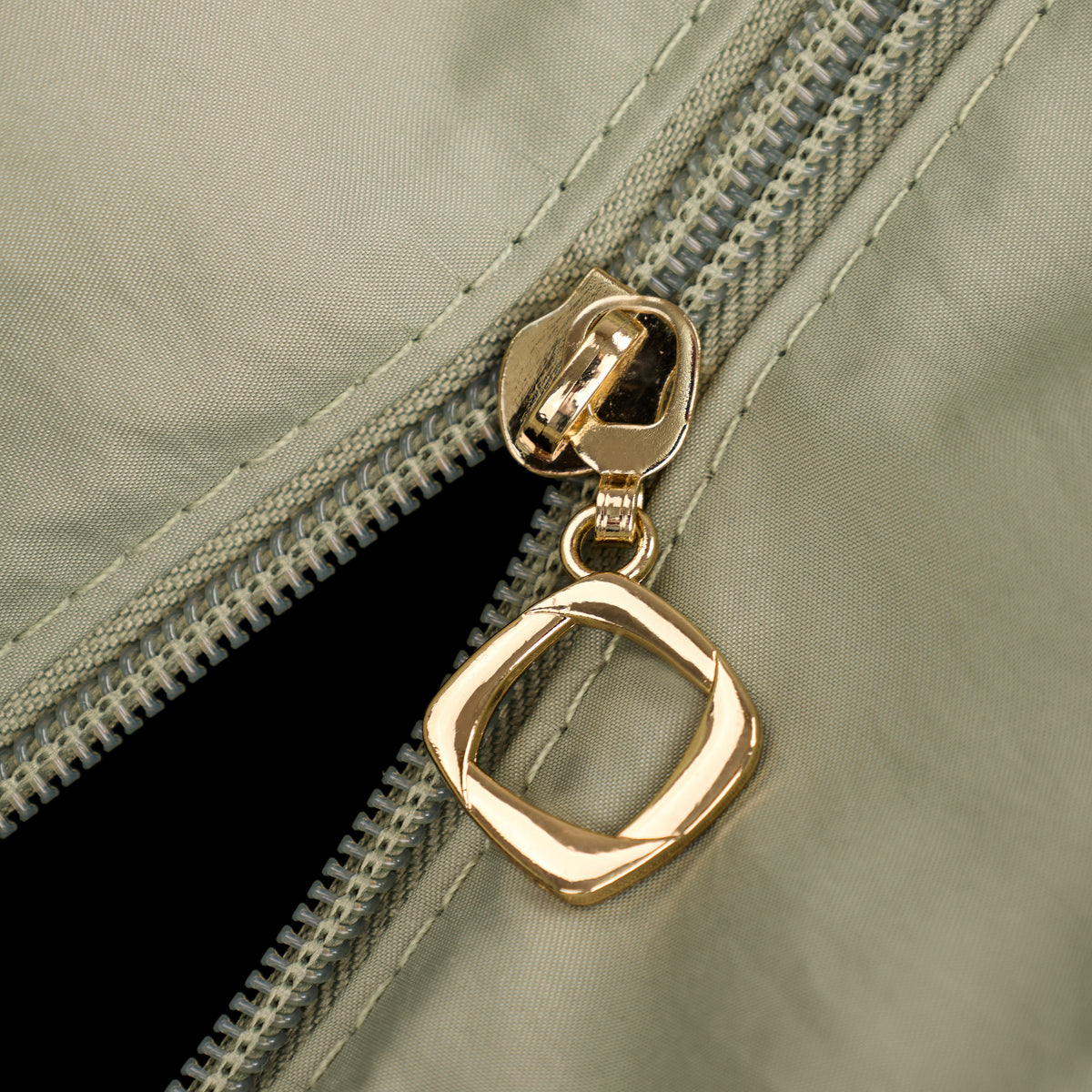 Puffed Tote Bag Olive green